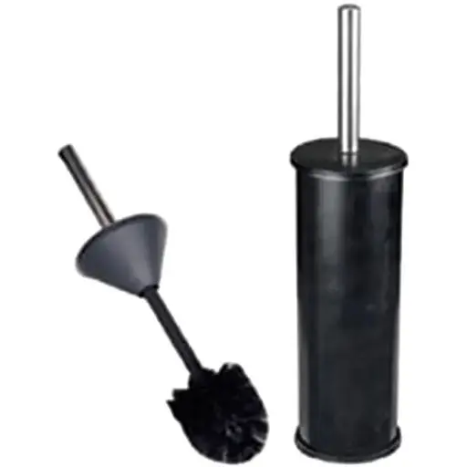 Ершик для унитаза Zerix Clever ME02 ZX4639, Черный матовый - фото 1