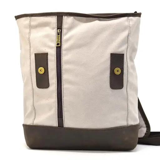 Рюкзак городской, парусина+кожа TARWA 40х30х16 см sum0028436 - фото 6