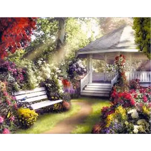 Картини за номерами Алмазна мозаїка зі стразами на підрамнику Затишний куточок 40*50 см - фото 1