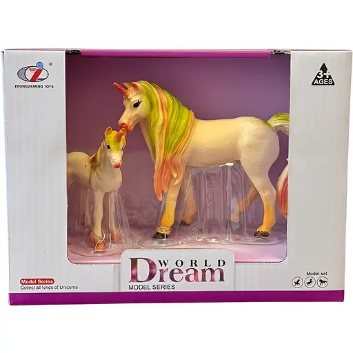 Набір Dino Toys Dream World Єдиноріг Ніжність Y10 жовтий 2 шт. (Q9899-Y10-3)