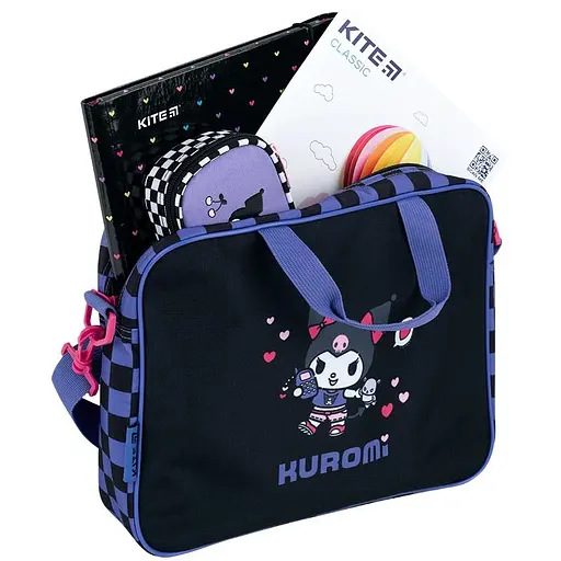 Школьная текстильная сумка Kite Kuromi (HK26-589-1) - фото 5