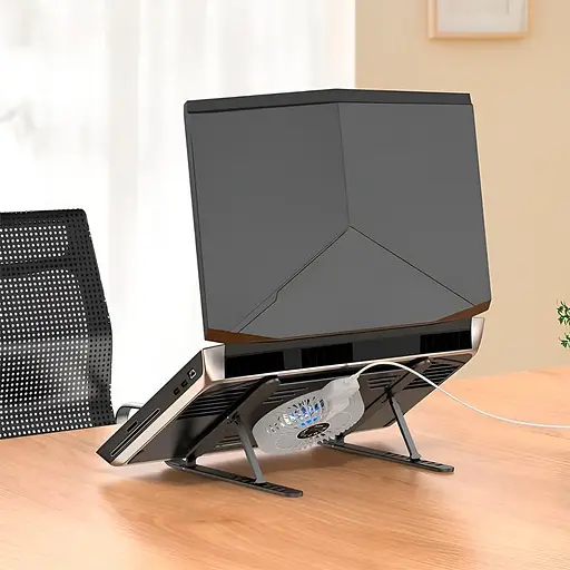 Підставка для ноутбуку/планшета Hoco DH22 Active Cooling Black - фото 4