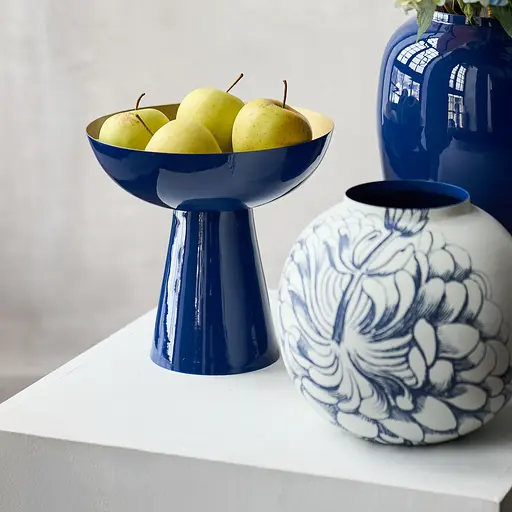 Фруктовница MBM HOME Элизиум железная глубокий синий - бронзовый 240х240х235 мм (BD-02 DEEP BLUE/BRONZE) - фото 6