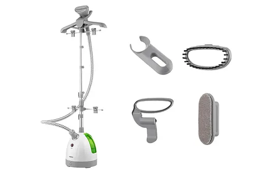 ARDESTO Отпариватель вертикальный IR-C8815-S, 1785Вт, 1500мл, нерж. сталь, бело-зеленый - фото 2