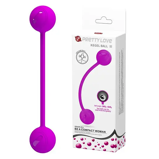 Вагинальные шарики Pretty Love Kegel Ball III, 18.6 см, фиолетовый - фото 6