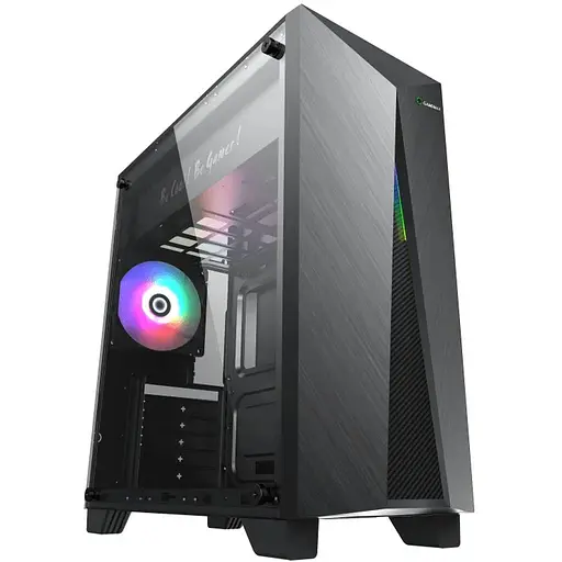 Корпус GameMax Nova N6 Black, без БЖ, Midi Tower, ATX / Micro ATX / Mini ITX, 1хUSB 3.0, 1хUSB 2.0, 1x120 мм LED, 430x200x437 мм, 0.5 мм, 4.0 кг