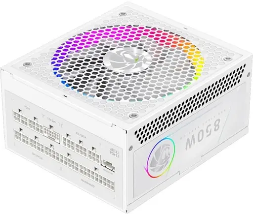Блок живлення GameMax RGB PRO 850G 850W ATX 3.1 80+ Gold White (RGB PRO 850G WH) - фото 1