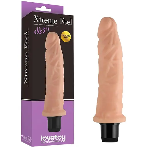 Реалістичний вібратор Lovetoy Real Feel 19.8 см тілесний