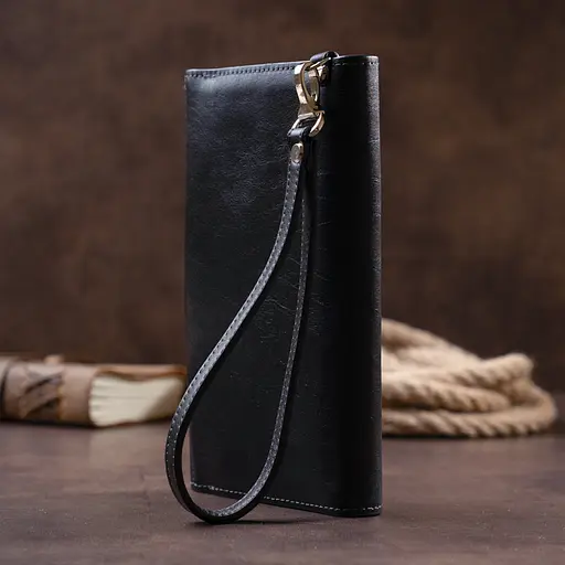 Чоловіча шкіряна барсетка GRANDE PELLE 22,3х12,5х2,7 см acs0015934 - фото 9