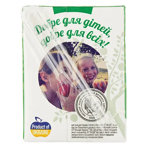 Упаковка сока Наш Сік Яблочно-клубничный с мякотью 5.4 л (200 мл х 27 шт.) - фото 3