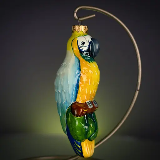 Ялинкова прикраса Різдвяні історії Папуга тропічний Ара скло (4820001045499) - фото 3