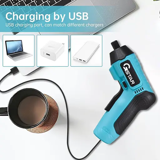 3,6 В з живленням від батареї USB-зарядка 3 Нм Електрична викрутка Електроінструменти для свердління Акумуляторна викрутка з CRV 5 - фото 5