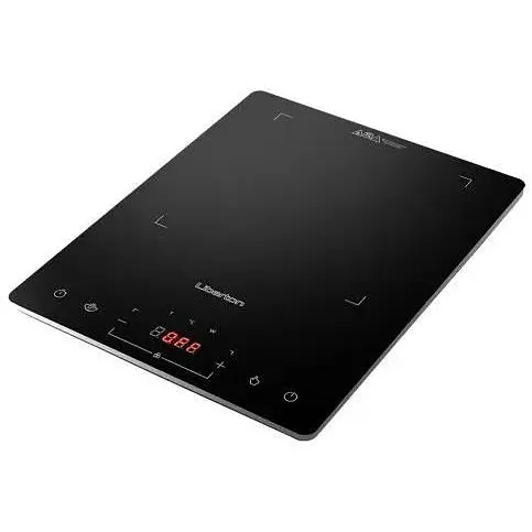 Настільна плита Liberton LIC-3706, чорний, 2000W, індукційна, 8 режимів, 1 конфорка, керування сенсорне, склокераміка, дисплей, - фото 1