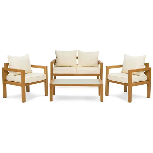 Комплект садовой мебели Di Volio Brescia 2 Натуральный/кремовый