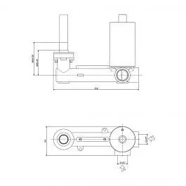 Змішувач для раковини настінний Paffoni Light вилив 123 мм black matt LIG104NO70, Чорний матовий - фото 9