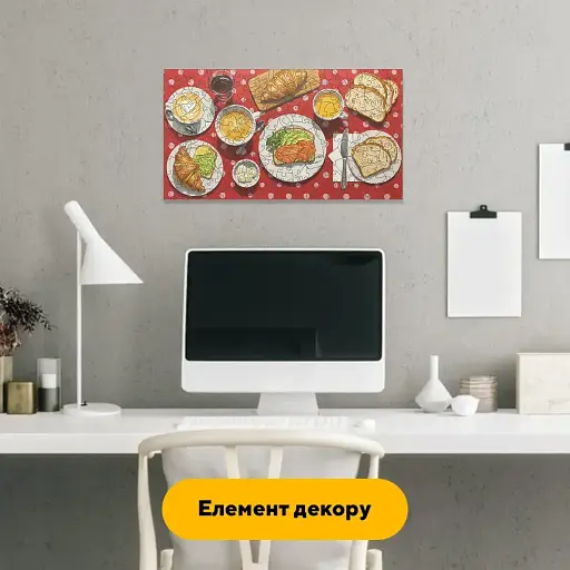 Деревянный пазл Аппетитный Завтрак, А5, Картонная коробка 35 элементов - фото 6