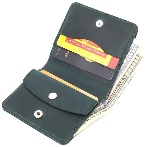 Шкіряне портомне унісекс Shvigel 9.3х9.5х1.3 см acs0022799 - фото 3