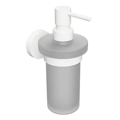 Дозатор для рідкого мила Bemeta White настінний скло 104109014, Білий - фото 1