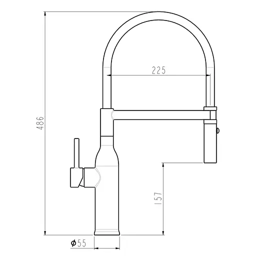 Смеситель для кухни Gappo с гибким изливом G4098-23 - фото 7