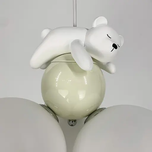 Підвісний світильник із ведмедиком та трьома плафонами | Арт. SGJ 13/3 | Line F - фото 9