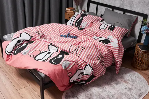 Комплект постільної білизни Moon&Star Бязь Gold Люкс Cat Дитячий 110x140 см наволочки 2x40x60 см - фото 5