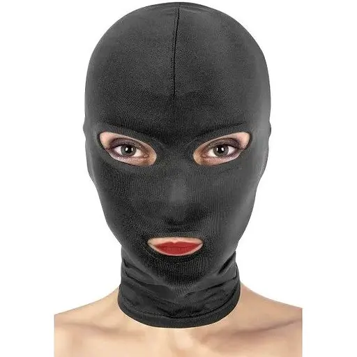 Капюшон для БДСМ з відкритими очима та ротом Fetish Tentation