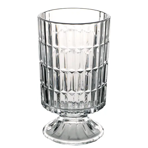 Ваза Viva Agatha на ножке прозрачная 18 см (B150083)