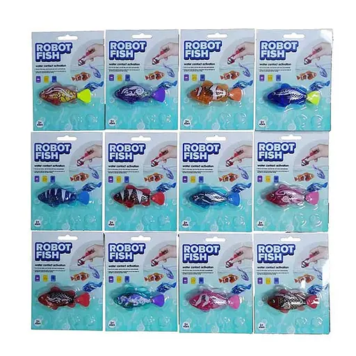 Водоплавающая игрушка рыбка, 8 см, подвижный хвост, на батарейках, 11x15x3 см (в ассортименте) - фото 2