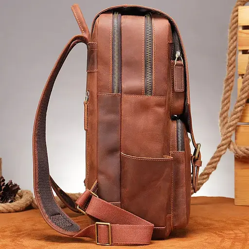 Кожаный мужской рюкзак Bexhill 35х45х16 см sum0026125 - фото 2