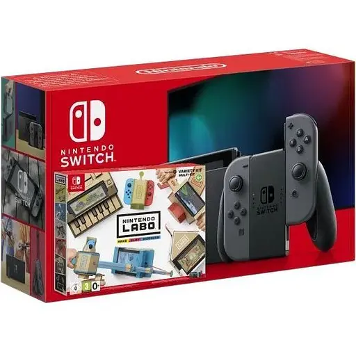 Nintendo Switch Gray (Upgraded version) + Nintendo Labo: Variety Kit