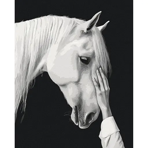 Картина по номерам на подрамнике Brushme Белый мираж