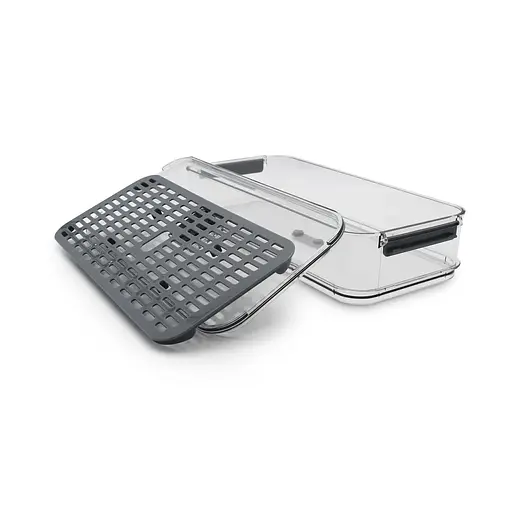 Контейнер Homax для зберігання в холодильнику 2.8 л 35.6х16.3х7.9 см прозорий/сірий (BR-05) - фото 6