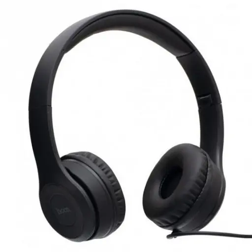 Проводные накладные наушники Hoco W21, 1.2 м with mic black - фото 2