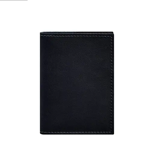 Кожаная обложка для паспорта и военного билета 1.2 синяя Краст - фото 7