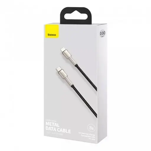 Кабель Baseus Cafule Series Metal Data Cable Type-C to iP PD 20W 0.25m Black - фото 2