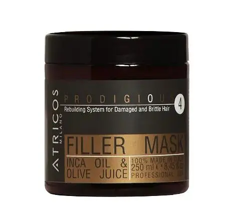 Маска филлер для волос Atricos Prodigious Filler Mask восстановление поврежденных волос 250ml - фото 1
