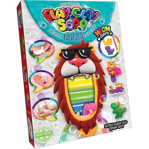 Набір креативної творчості Пластилінове мило Danko Toys Play Clay Soap Лев 6 кольорів PCS-03