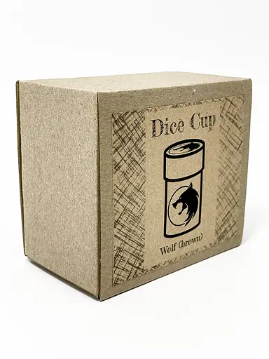 Настільна гра Планета Ігор Чаша для кубиків Вовк (коричнева) (Dice cup Wolf brown) (pi-dc008) - фото 9