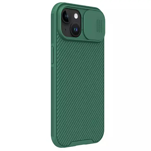 Карбонова накладка Nillkin CamShield Pro Magnetic для Apple iPhone 15, 6.1 Deep Green - фото 4