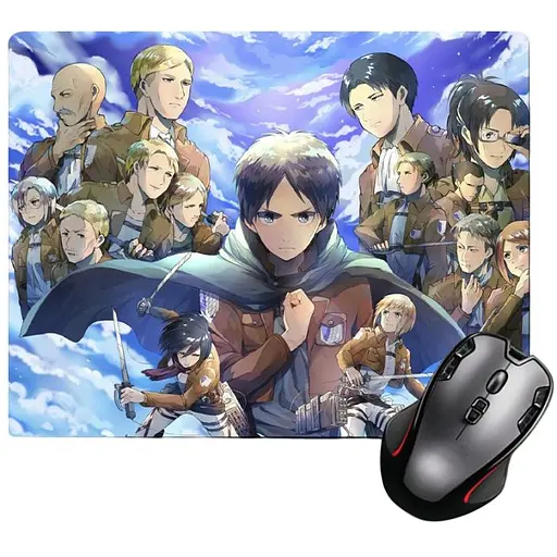 Игровая поверхность Nextprint Все персонажи, Атака титанов маленький - Attack on Titan 220 х 180 мм (12668)