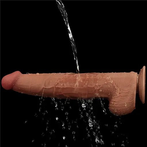Фаллоимитатор LoveToy Sliding-Skin Dual Layer Dong King Sized 34 см коричневый - фото 10