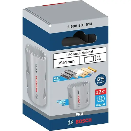 Коронка Bosch Professional Multi Material 51 мм з різьбою (2.608.901.513) - фото 3