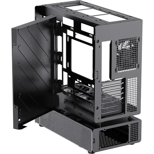 Корпус GameMax N90 из закаленного стекла без блока питания, черный (N90 BG) - фото 8