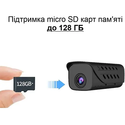 Міні камера Nectronix H9W wifi c відеореєстратором та записом на карту пам'яті до 128 Гб з акумулятором 850 мАг - фото 6
