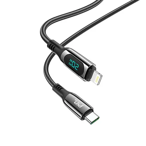 Кабель Hoco Type-C to Lightning Extreme PD charging data cable S51, 120 см черный - фото 1