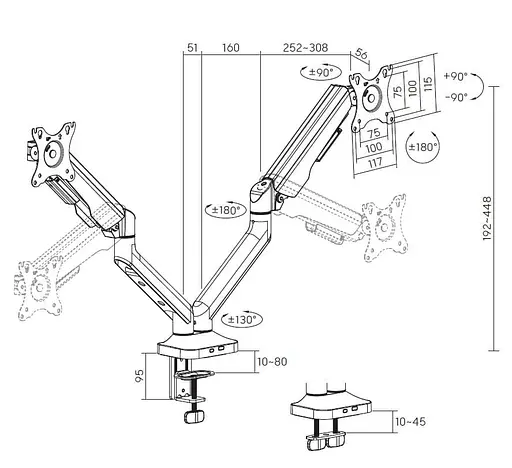 Кронштейн OfficePro MA442B MA442B - фото 8