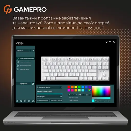 Клавіатура GamePro Genesis Joker 87% Red switches (MK124W) - фото 14