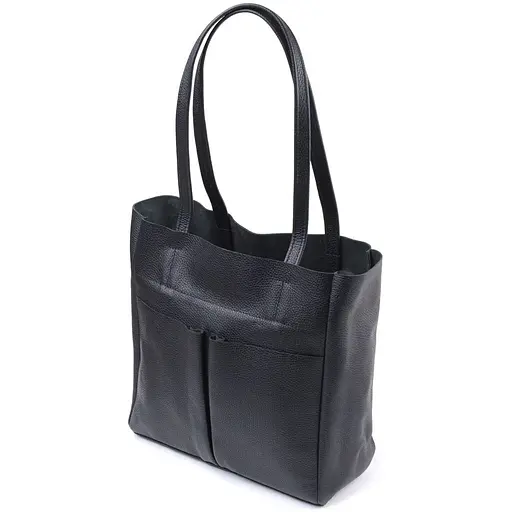 Сумка-шоппер Shvigel из натуральной кожи 29х30х12 см sum0027550 - фото 1