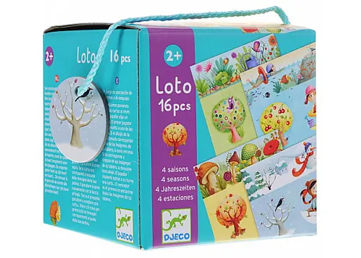 Настольная игра Djeco Детское лото. 4 сезона (Loto 4 seasons, 16 pcs) (DJ08123)