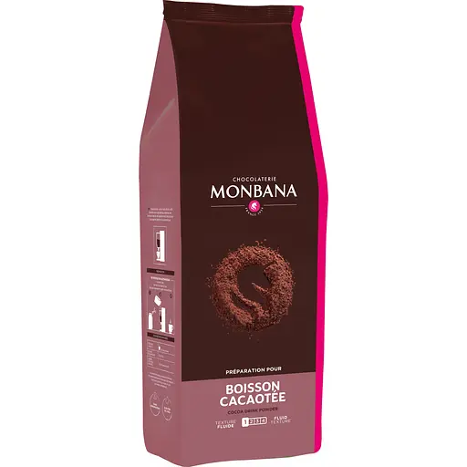 Суха суміш для вендингових автоматів Monbana Cocoa Drink Milk для приготування какао з молоком 1 кг 